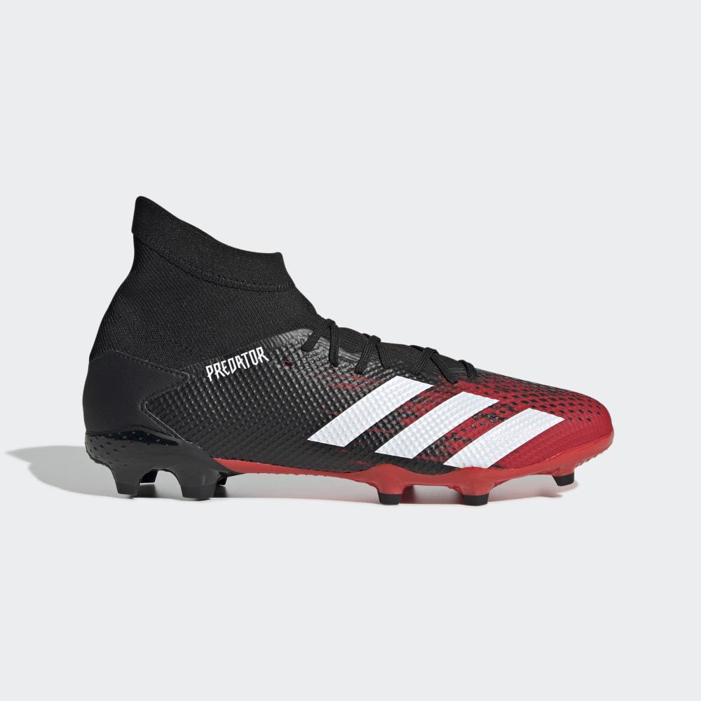 Adidas Men's Predator 20.3 Firm Ground Football Boots Black/White/Red Ireland EE9555